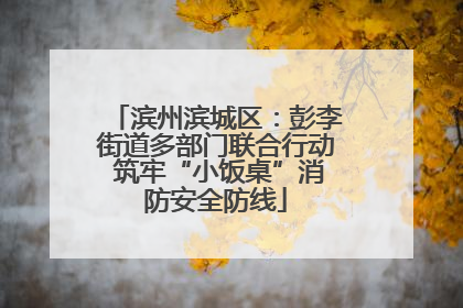 滨州滨城区：彭李街道多部门联合行动 筑牢“小饭桌”消防安全防线