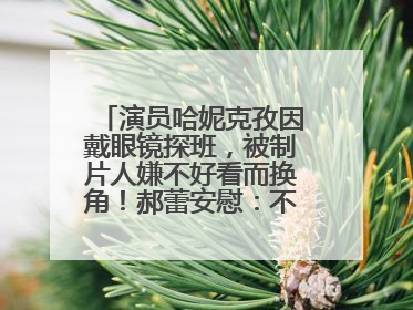 演员哈妮克孜因戴眼镜探班，被制片人嫌不好看而换角！郝蕾安慰：不红就是原罪