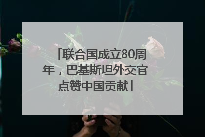 联合国成立80周年，巴基斯坦外交官点赞中国贡献