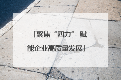 聚焦“四力” 赋能企业高质量发展