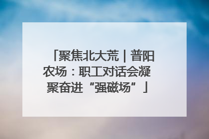 聚焦北大荒｜普阳农场：职工对话会凝聚奋进“强磁场”