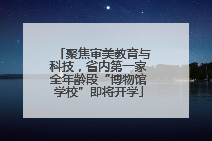 聚焦审美教育与科技，省内第一家全年龄段“博物馆学校”即将开学