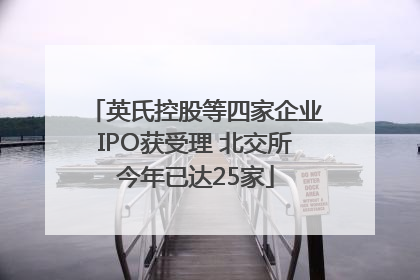 英氏控股等四家企业IPO获受理 北交所今年已达25家