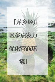 萍乡经开区多点发力优化营商环境