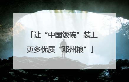 让“中国饭碗”装上更多优质“邓州粮”