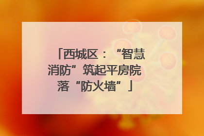 西城区:“智慧消防”筑起平房院落“防火墙”