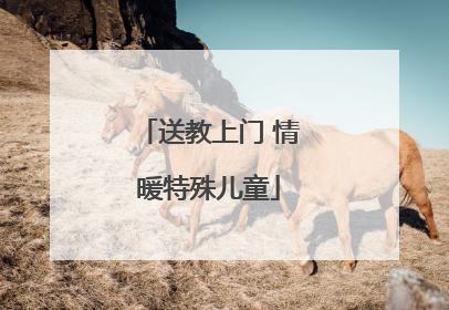 送教上门 情暖特殊儿童