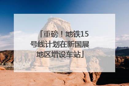 重磅！地铁15号线计划在新国展地区增设车站