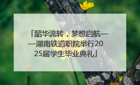 韶华流转，梦想启航——湖南铁道职院举行2025届学生毕业典礼