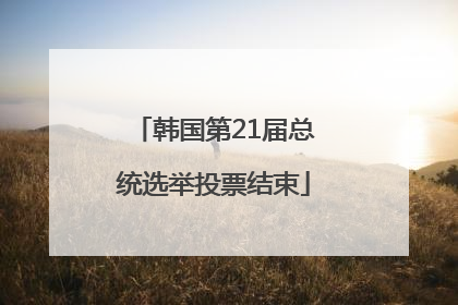 韩国第21届总统选举投票结束