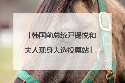 韩国前总统尹锡悦和夫人现身大选投票站
