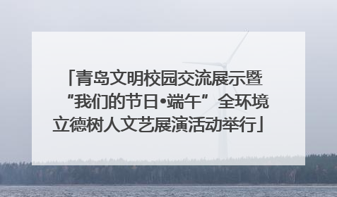 青岛文明校园交流展示暨 “我们的节日•端午”全环境立德树人文艺展演活动举行
