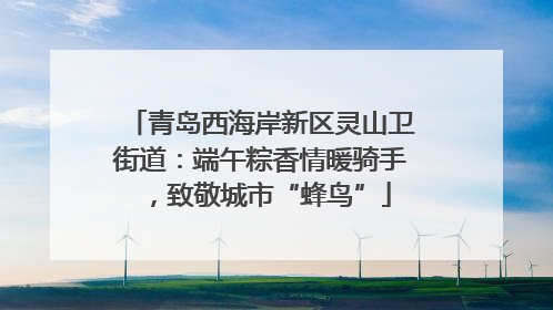青岛西海岸新区灵山卫街道：端午粽香情暖骑手，致敬城市“蜂鸟”