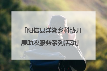 阳信县洋湖乡科协开展助农服务系列活动