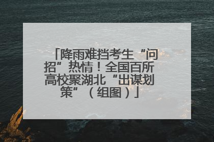 降雨难挡考生“问招”热情！全国百所高校聚湖北“出谋划策”（组图）