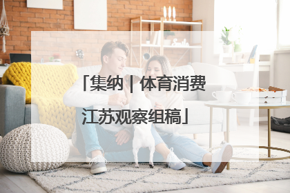 集纳｜体育消费江苏观察组稿
