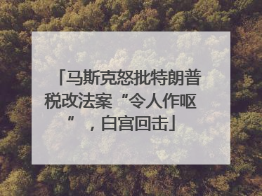 马斯克怒批特朗普税改法案“令人作呕”，白宫回击