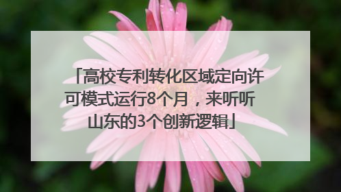 高校专利转化区域定向许可模式运行8个月，来听听山东的3个创新逻辑