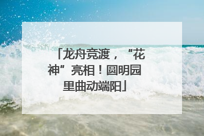 龙舟竞渡，“花神”亮相！圆明园里曲动端阳