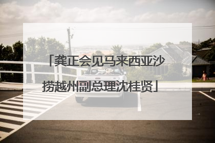 龚正会见马来西亚沙捞越州副总理沈桂贤
