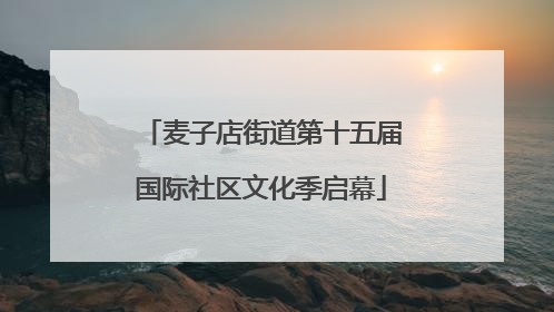 麦子店街道第十五届国际社区文化季启幕