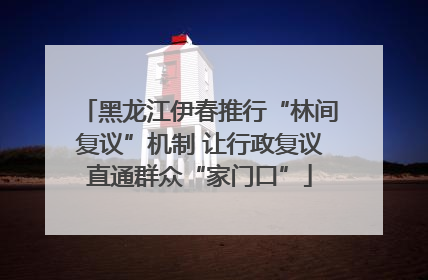 黑龙江伊春推行“林间复议”机制 让行政复议直通群众“家门口”