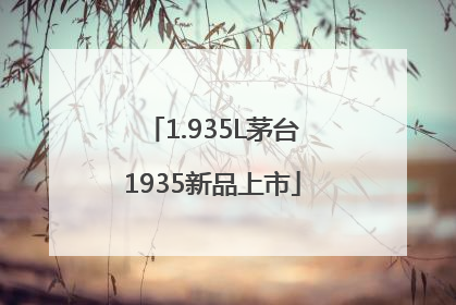 1.935L茅台1935新品上市