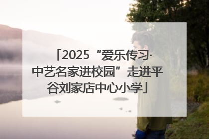 2025“爱乐传习·中艺名家进校园”走进平谷刘家店中心小学