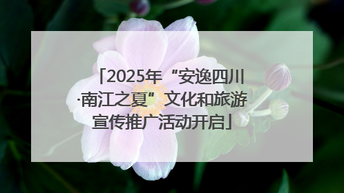 2025年“安逸四川·南江之夏”文化和旅游宣传推广活动开启