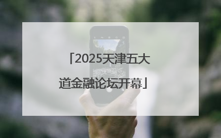 2025天津五大道金融论坛开幕