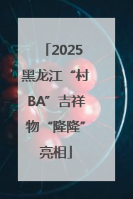 2025黑龙江“村BA”吉祥物“隆隆”亮相