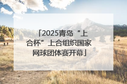 2025青岛“上合杯”上合组织国家网球团体赛开幕