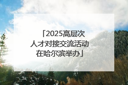 2025高层次人才对接交流活动在哈尔滨举办