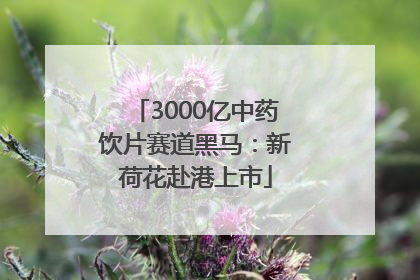 3000亿中药饮片赛道黑马：新荷花赴港上市